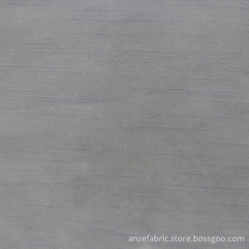 100% Blue Striped BCI Cotton Voile Fabric